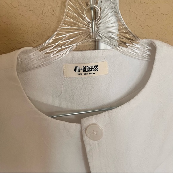 4th & Reckless linen look longline Vest 6 - Picture 7 of 13